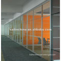 V70-3 green material vertical layer room divider customized aluminum frame single tempered glass office high partition